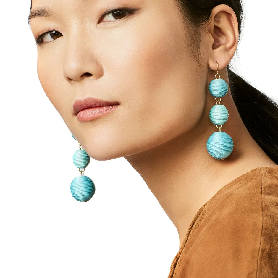 11 Colors JUJIA 2017 Pom Crispin Ball Drop Earrings Jewelry Fashion Women Statement Tassel Dangle For Women|dangling earrings for women|dangle drop