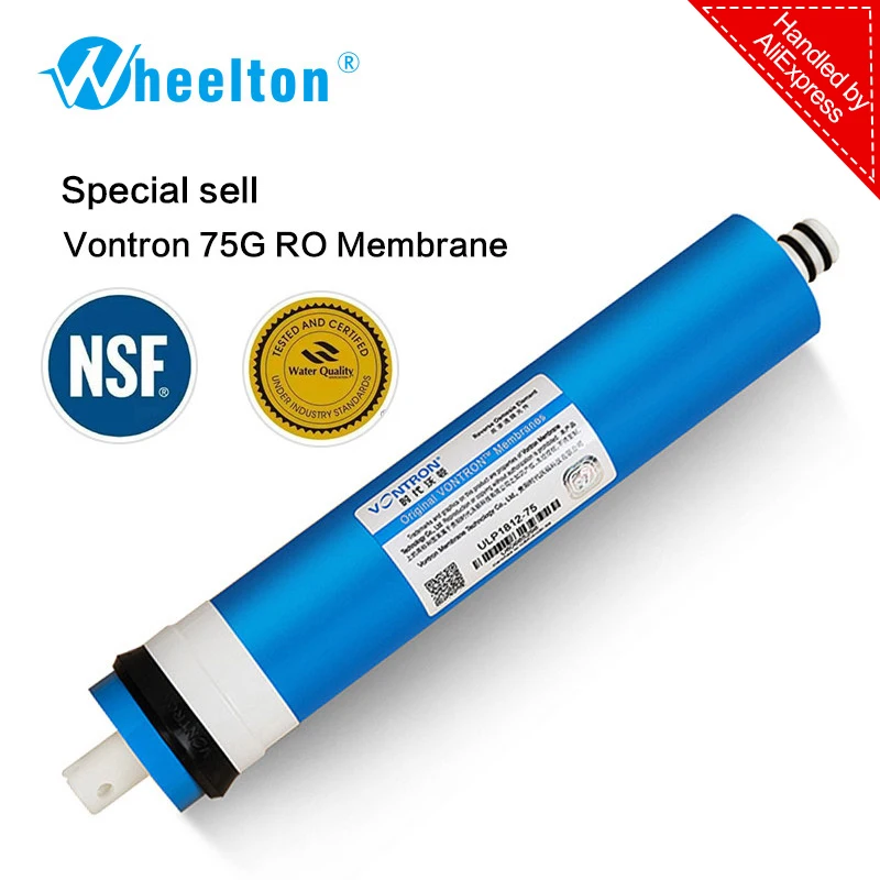 Beste Nieuwe Vontron 75 gpd RO Membraan voor 5 stage water filter purifier behandeling omgekeerde osmose systeem gecertificeerd NSF ANSI freeship