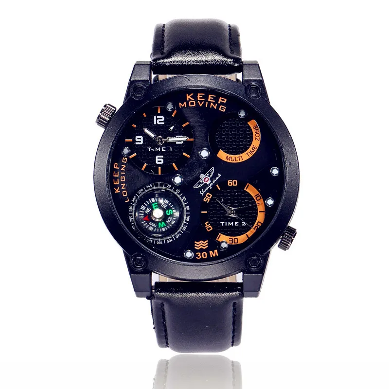 

DOBROA Horloges Mannen Men's Watch Bayan Kol Saati Big Dial Sport Watch Relogio Masculino Chronograph Military Army Watch Men