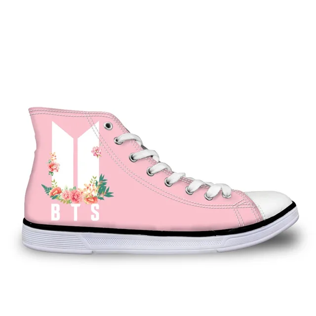 Buy Noisydesigns BTS K POP fashion canvas high top