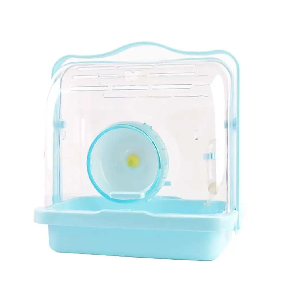 Hamster Cage Small Pet Small Animal Take Hamster Ornamental Cage Cute Portable Cage Pet Nest Crystal Small Animal Habitat