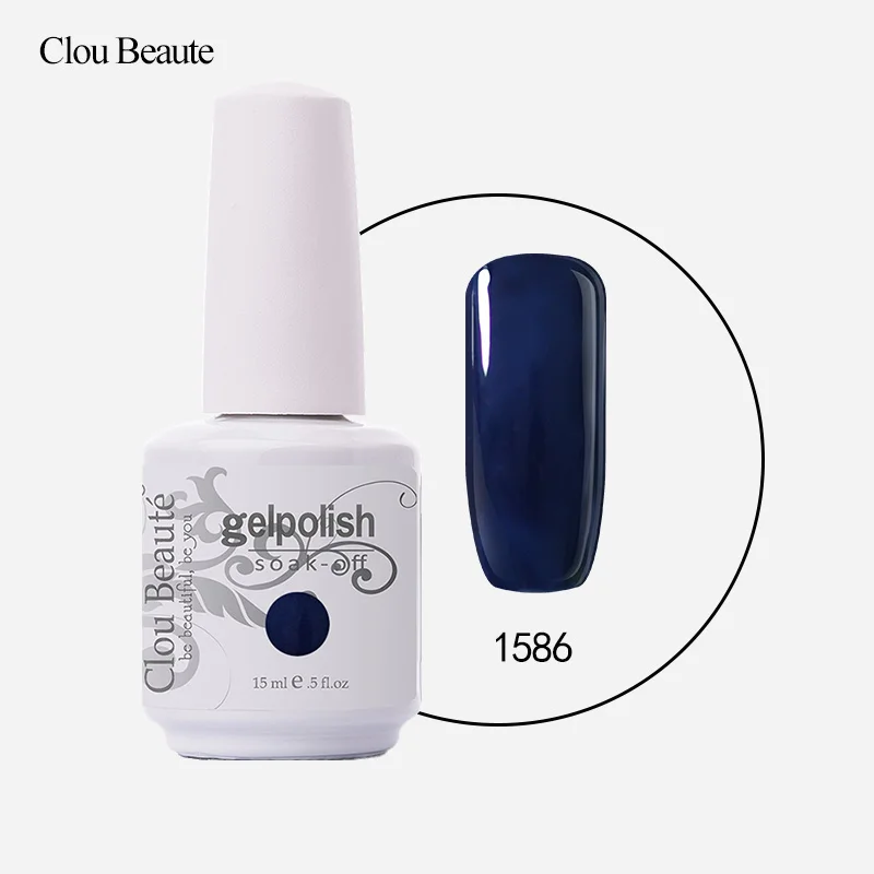 Clou Beaute 15 мл Гель-лак для ногтей замачиваемый УФ светодиодный маникюрный лак долговечные Лаки vernis Полупостоянный Гель-лак для ногтей - Цвет: 1586