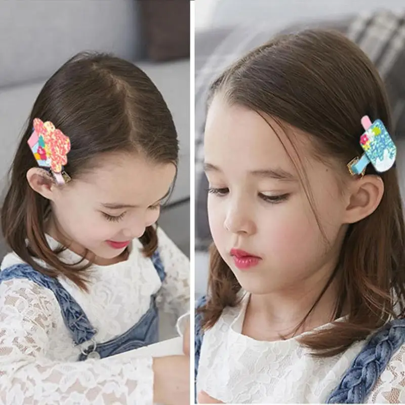 Симпатичные Фрукты шпильки с блестками для девочек принцесса Hairclip утконоса зажим реквизит для детей аксессуары для волос