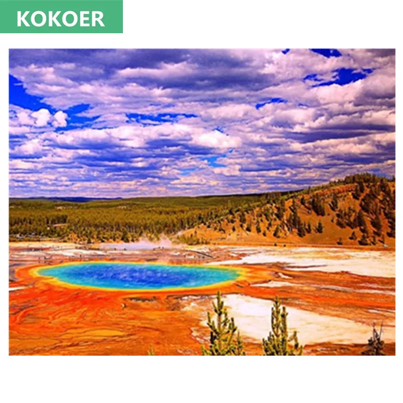 Yellowstone National Park 5D Diy Diamond Painting 2018 Cross stitch