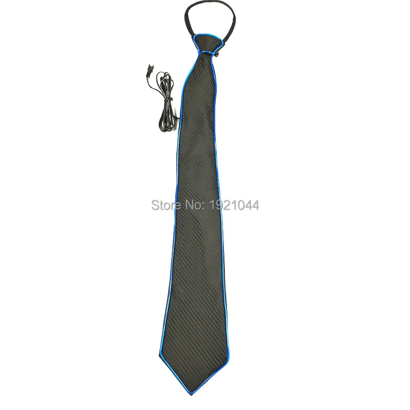 Для мужчин подарок Свадебная вечеринка украшения EL провода светящийся галстук с звуковой активации драйвера фестиваль вечерние галстук