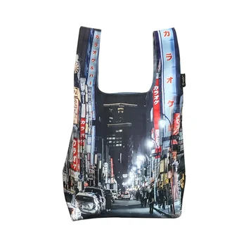 

new type cute Travel Foldable Handbag Grocery Tote Storage Reusable Animal Shopping Bags 2019