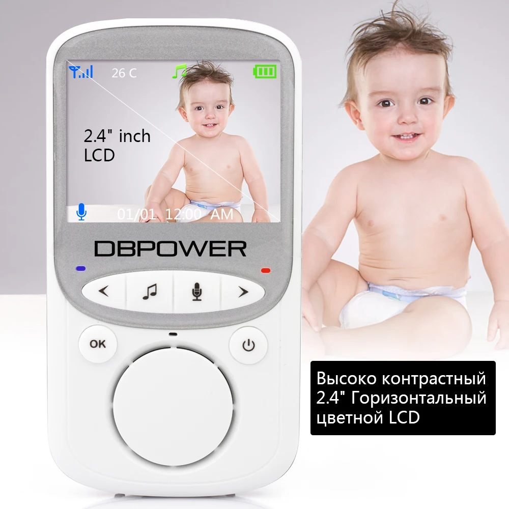 Горячая Распродажа беспроводной монитор для наблюдения ребенка Oldman 2,4 дюймов ЖК-дисплей ночник рация няня VB605 HD камера