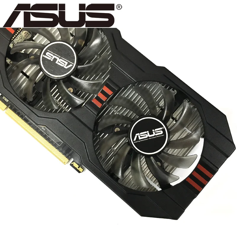 Видеокарта ASUS GTX650 Ti 1 ГБ 650 бит GDDR5 видеокарты для nVIDIA Geforce GTX 750 б/у VGA карты мощнее