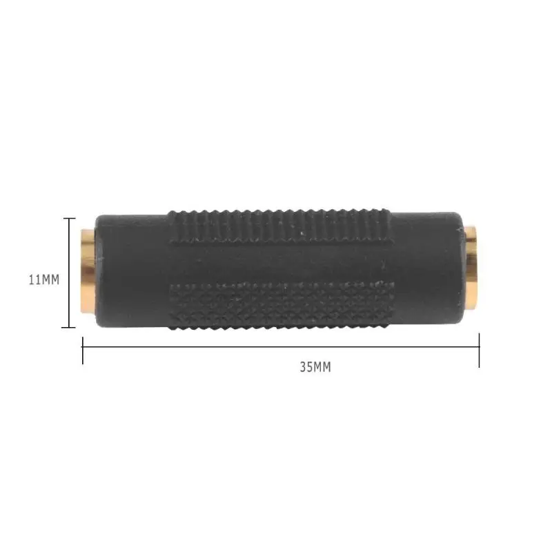 

New 3.5 mm Female to 3.5mm Female Jack Stereo Connector Coupler Adapter Audio Cable ExtensionF/F Stereo Audio Coupler Adapter