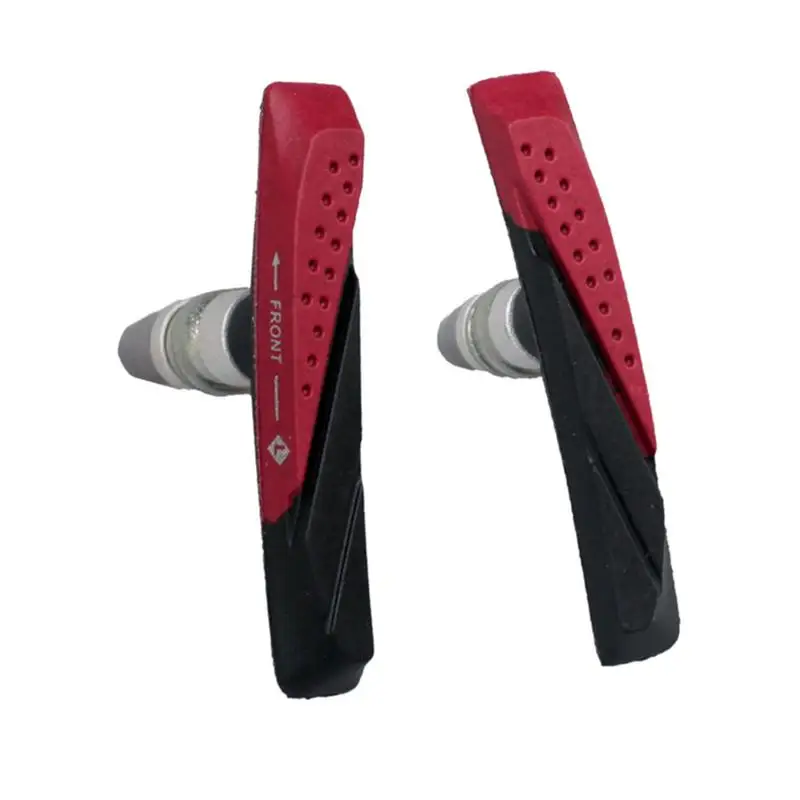 2pc Mountain Durable Bicycle V-Brake Holder Pads Brake Black Rubber Block