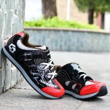 SIDEBIKE/Мужская и женская обувь для велоспорта, противоскользящая, дышащая, профессиональная, самоблокирующаяся, велосипедная обувь, гоночные кроссовки, Zapatos Ciclismo, белый/черный