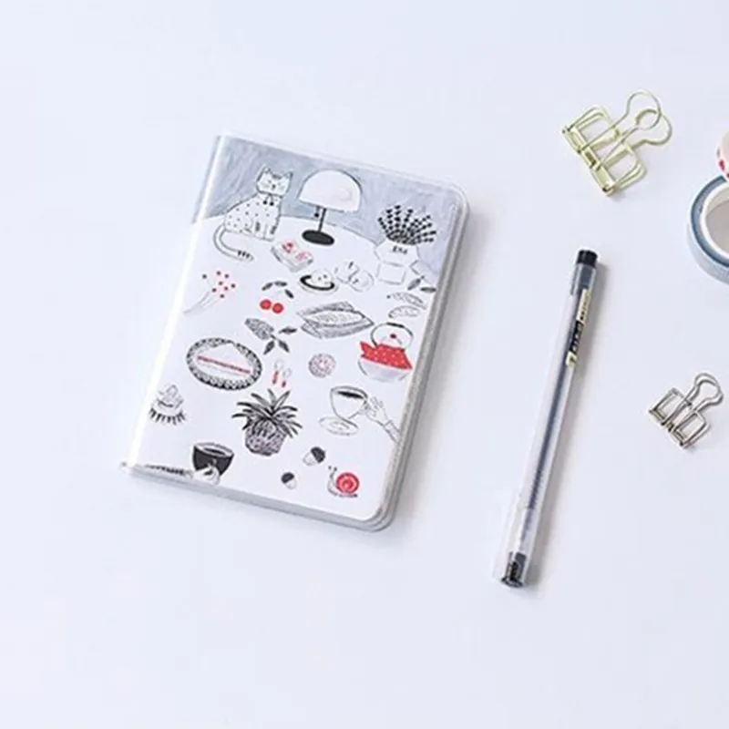 1 шт. A6 Kawaii PVC блокнот Bullet Journal Sketchbook милый дневник еженедельник блокнот офисные школьные канцелярские принадлежности 016033 - Цвет: Weekend dinner