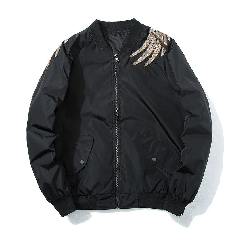 Японская мужская куртка-бомбер с рисунком сукаяна, сувенир, вышитая птица, куртка 11 стилей