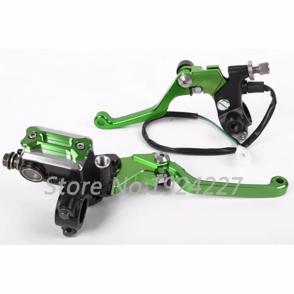 Универсальный для Kawasaki KX85 2001- ЧПУ для мотокросса по бездорожью сцепления Главный тормозной цилиндр резервуар рычаги 2005 2002 2003 2004