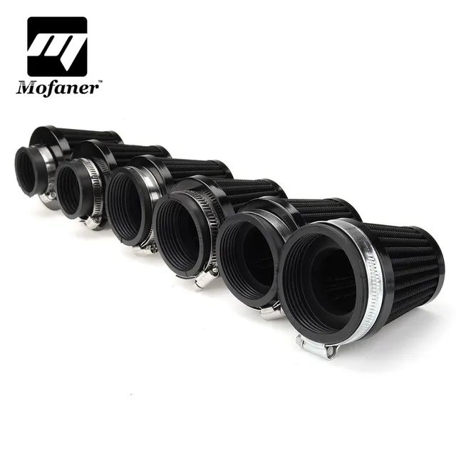 US $6.30 Universal Black Motorcycle Air Filter Pod Cleaner Fit ATV Dirt Bike Quad Scooter 353948505460m