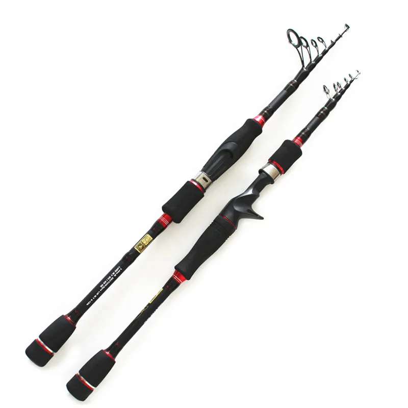 portable telescopic lure fishing rod M high carbon bass rod spinning
