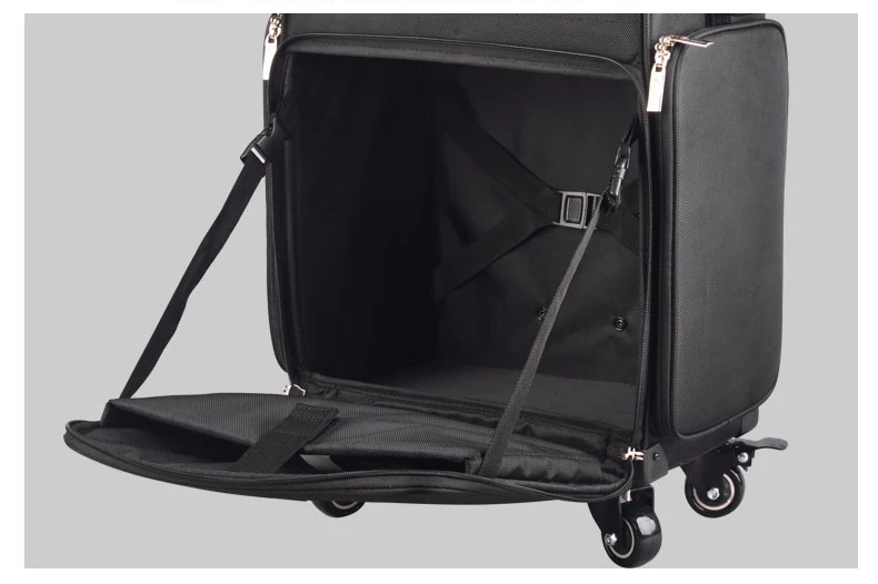 ulti-function Professional Mack-up Rolling Luggage Spinner Cosmetic Case Trolley Carry On Suitcases Wheel Cabin Travel Bag