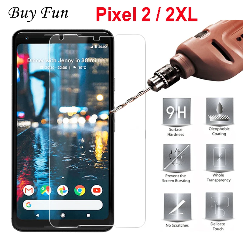 2.5D для Google Pixel 2 XL Защитная пленка экрана 9H ультратонкая прозрачная 2XL чехол с