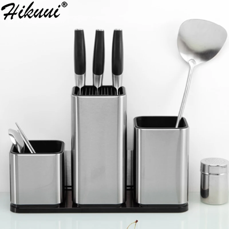 

Kitchen Knife Stand Holder Organization Kitchen Tool Holders Stainless Steel Knife Blocks Kitchen Cooking Storage Container