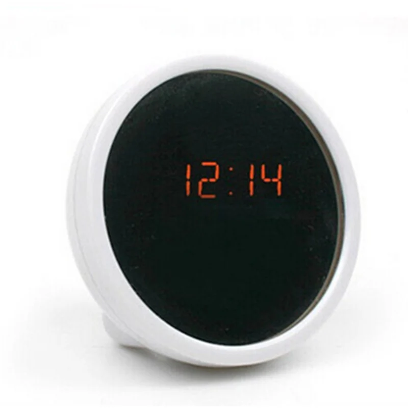 

Hot Multifuctional LED Alarm Clock Mirror Surface Digital Display Mute Desk Clock LSK99