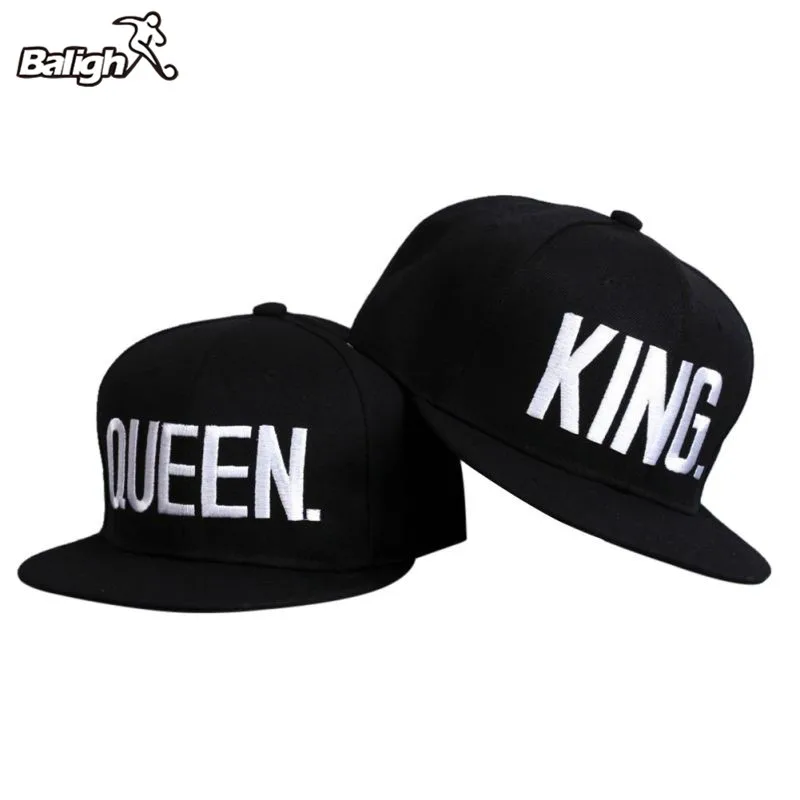 2018 новая Кепка King Queen для мужчин и женщин Мужская кепка бега с вышивкой защелкой