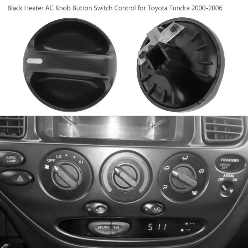 Car AC Air Conditioner Heater ontrol Switch Knob Blower Fan Climate Control Knob for Toyota for Tundra 2000-2006 Car Accessory