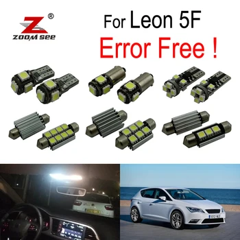 

9pcs LED trunk bulb + Interior dome map mirror Light Kit for Seat Accessories for Leon MK3 5F 5F1 5F5 5F8 (2013-2018)