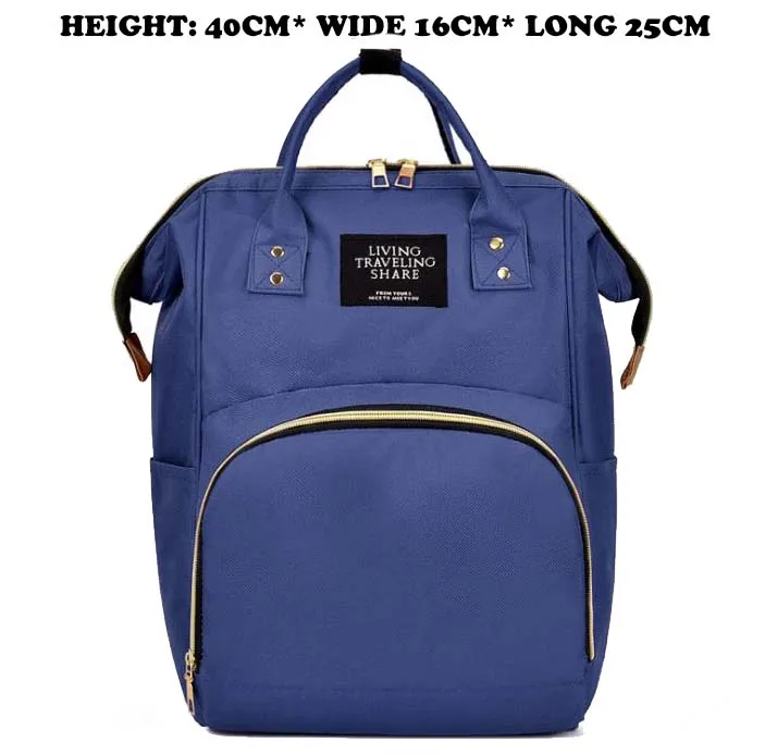Сумка для детских подгузников, модная сумка для мам, сумка для подгузников для мам, большая вместительность, Детская сумка, Srotek, стильная многофункциональная пеленка для мам - Цвет: navy