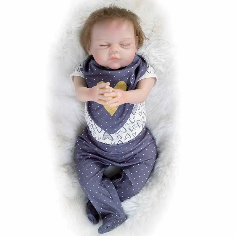 

Lifelike Toddler Bonecas Girl Kid Toys Menina de lol Doll SDK-50R0 Silicone Reborn Dolls Babies Sleeping Eyes Boy Doll Reborn