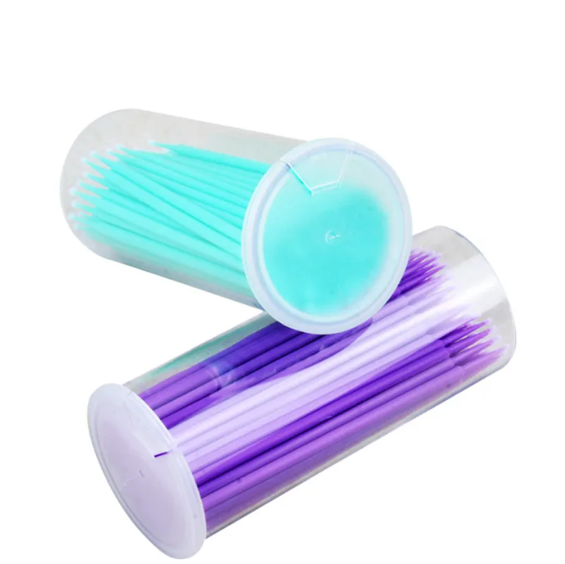 

100PCS/Lot Disposable Eyelash Brushes Swab Microbrushes Eyelash Extension Tools Individual Eyelashes Removing Tools Applicators
