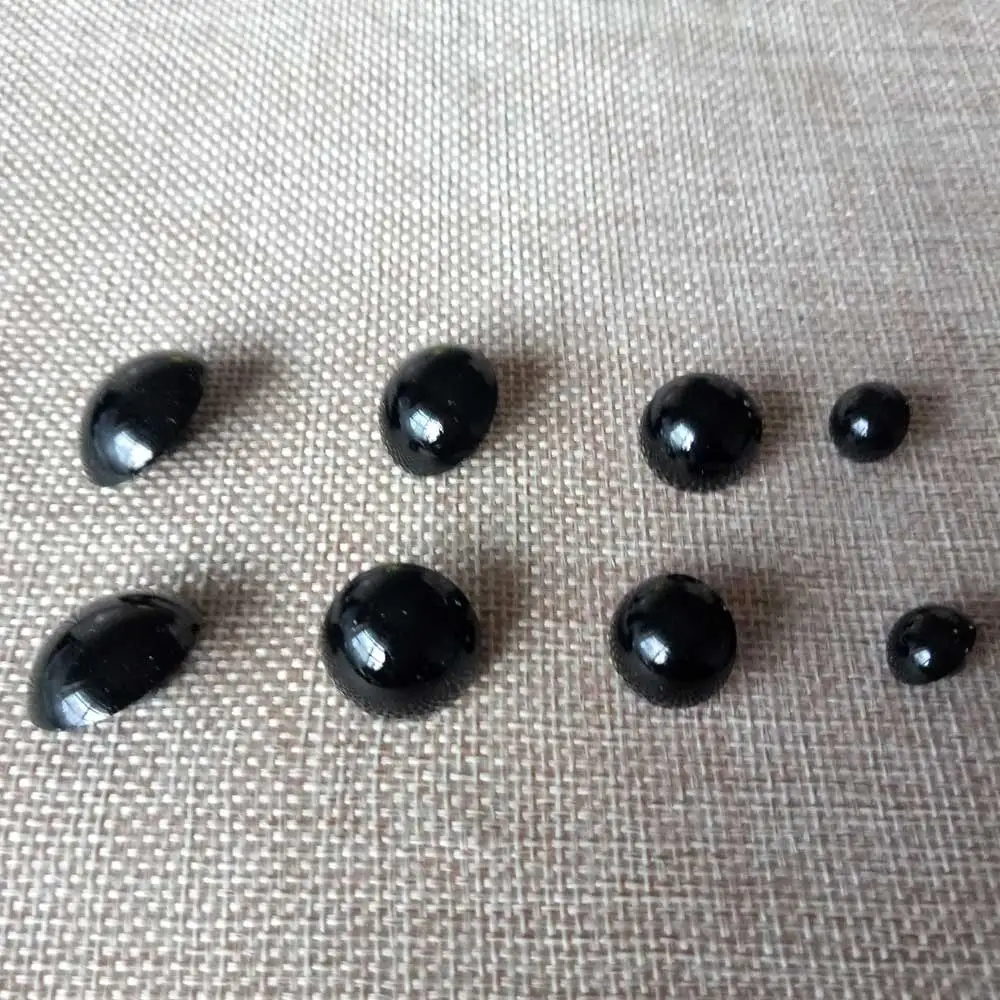 40pcs Black Decorative Buttons with shank Animal eyes nose Buttons Crafts Sewing Scrapbooking DIY Apparel Sewing accessories 2