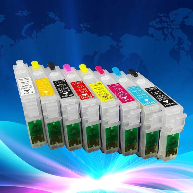 

XIMO Empty refillable ink cartridges for EP stylus photo R1900 with ARC chips
