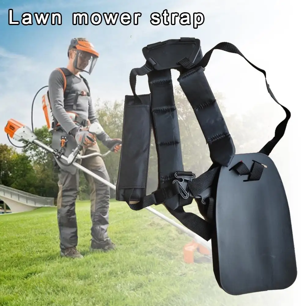 Black Lawn Mower Shoulder Strap For Strap Grass String Trimmer Brush Cutter Belt Lawn Mower Shoulder Harness Strap