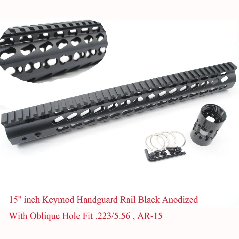 TriRock 15-дюймовая система крепления Keymod Handguard Rail Picatinny Free Float Mount System_Fit .223/5.56/AR-15