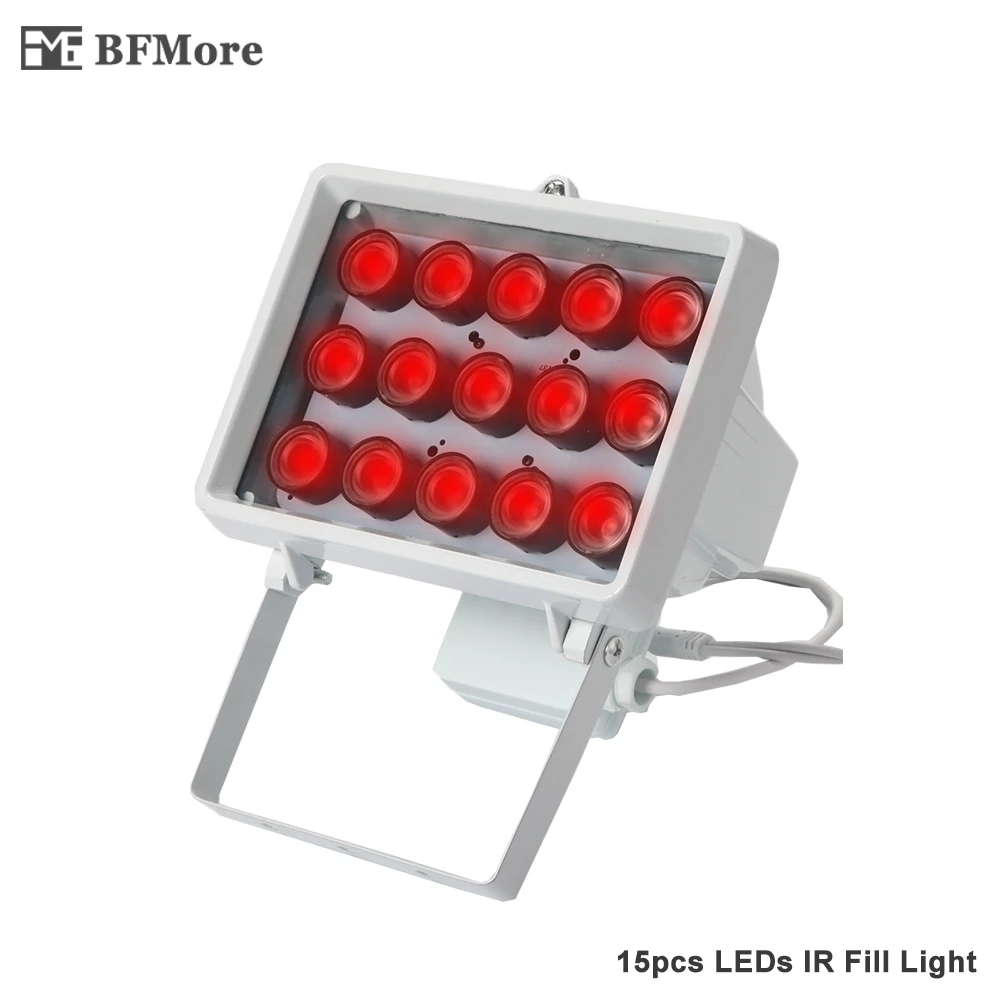 

BFMore IR illuminator Fill Light 15 PCS LEDs 50-80m Distance for CCTV Surveillance Security Snap Road Parking flashlight
