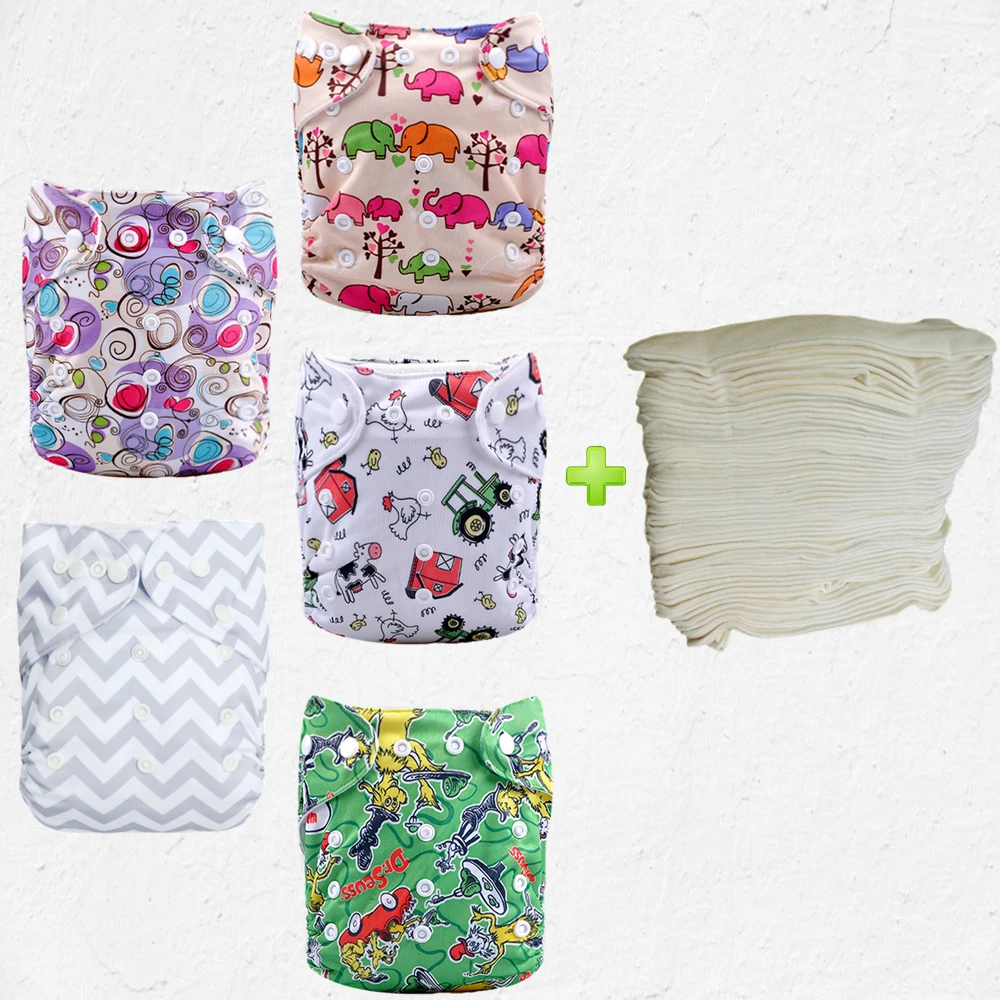 Wholesale Printed One Size Fits All Adjustable premium Baby Diaper