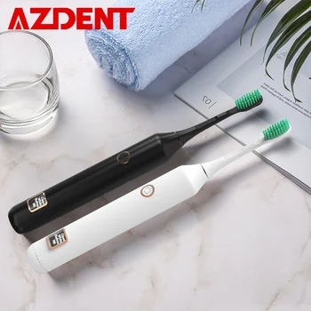 

Upgraded 3 Modes Sonic Electric Toothbrush Adults Intelligent LCD Tooth brush USB Charging Tooth Whitening with 4 Brush Head Hot