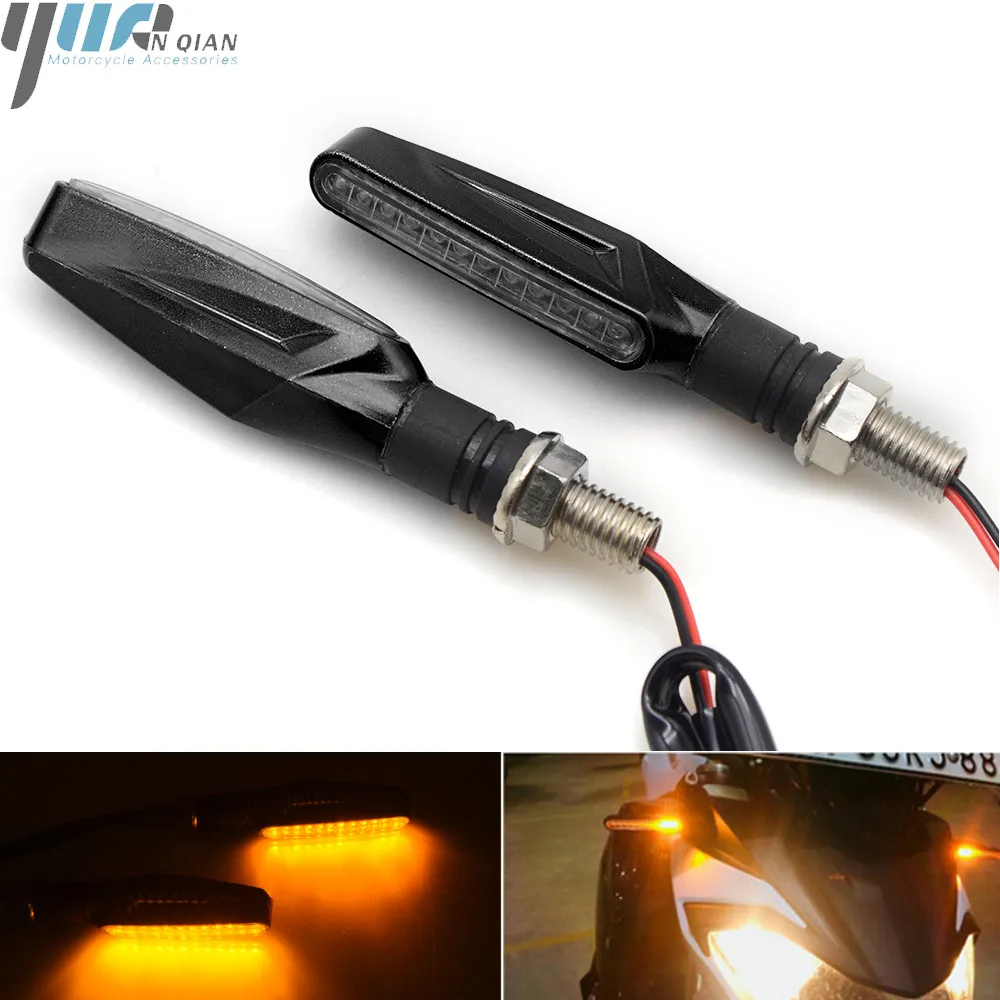 

Turn Signal Light FOR KAWASAKI Z250 Z750 Z800 Z1000 Z900 Z650 Benelli DUCATI Flexible Moto LED lights Universal flashers light