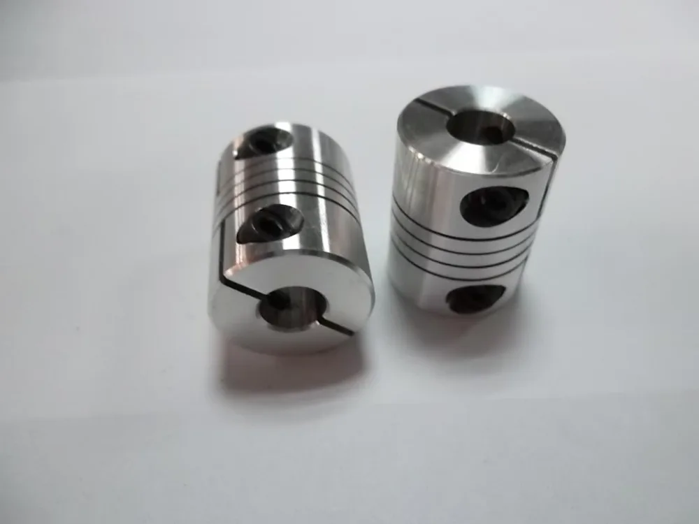 6 mm x 6.35 mm Aluminum Flexible Shaft Ballscrew Coupler Coupling Linear Motion 