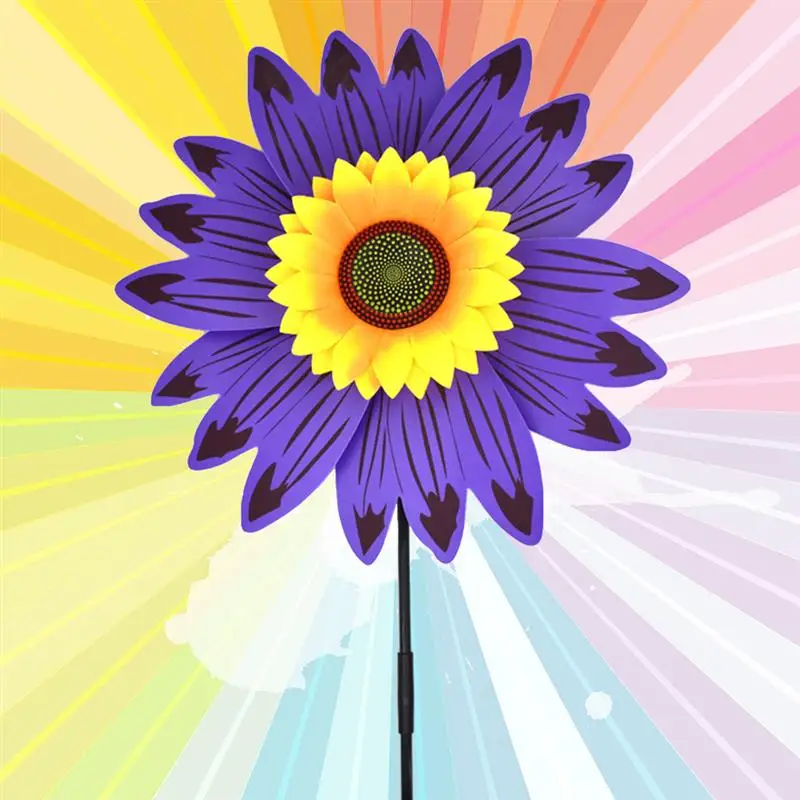 Дети Pinwheel вечерние сувениры 3D Подсолнух пластиковая ветряная мельница вечерние Pinwheel Wind Spinner подарок детям