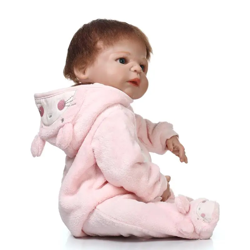 

NPKcollection 57cm full silicone bebe bonecas simulation reality baby girl or baby boy bedtime toys silicone reborn baby dolls