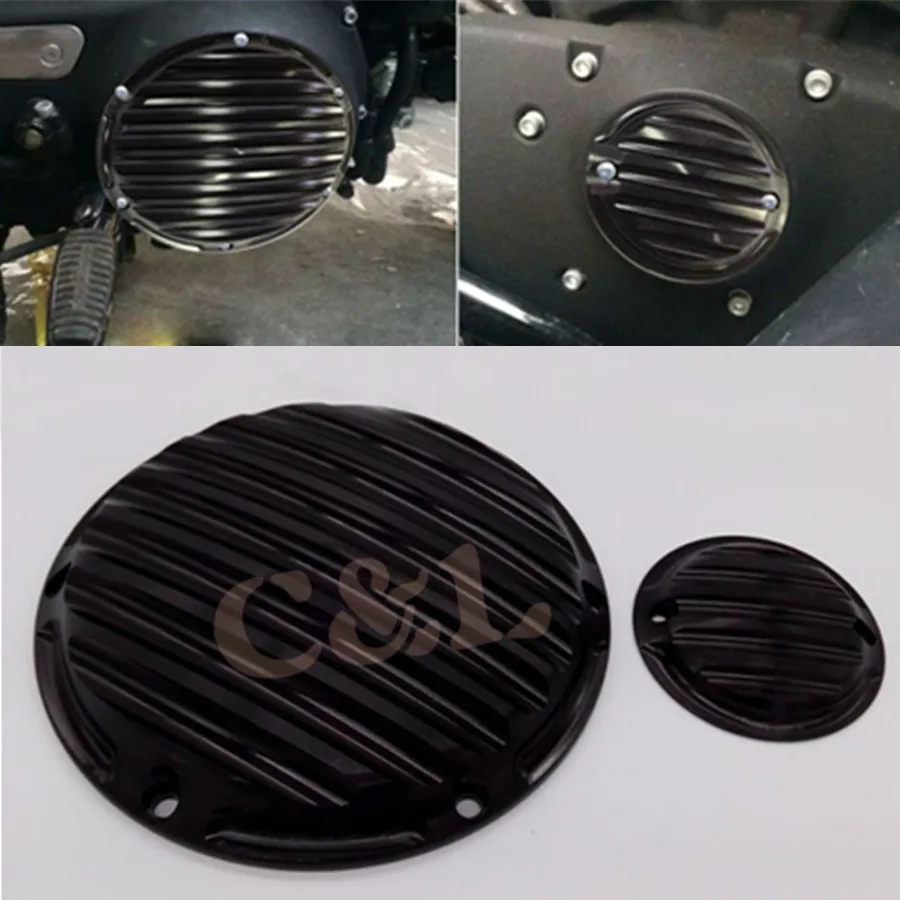 

Black Edge Cut CNC Nostalgia Derby Timer Cover Fit For Harley Sportster XL 1200 883