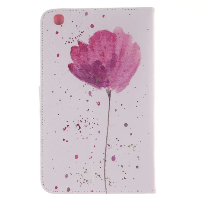 Stand Flip Wallet Case For Samsung Galaxy Tab 3 8.0 inch Cases SM T310 T311 T315 Tablet Back Cover Stand Two Sides Painted Bag (23)