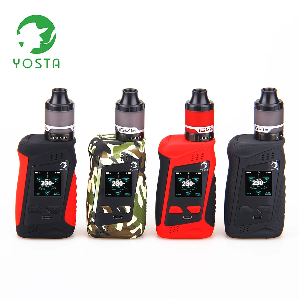 Yosta Livepor 230 Вт электронная сигарета 510 нить 4 мл сетки испаритель 18650 Батарея 0 01 s