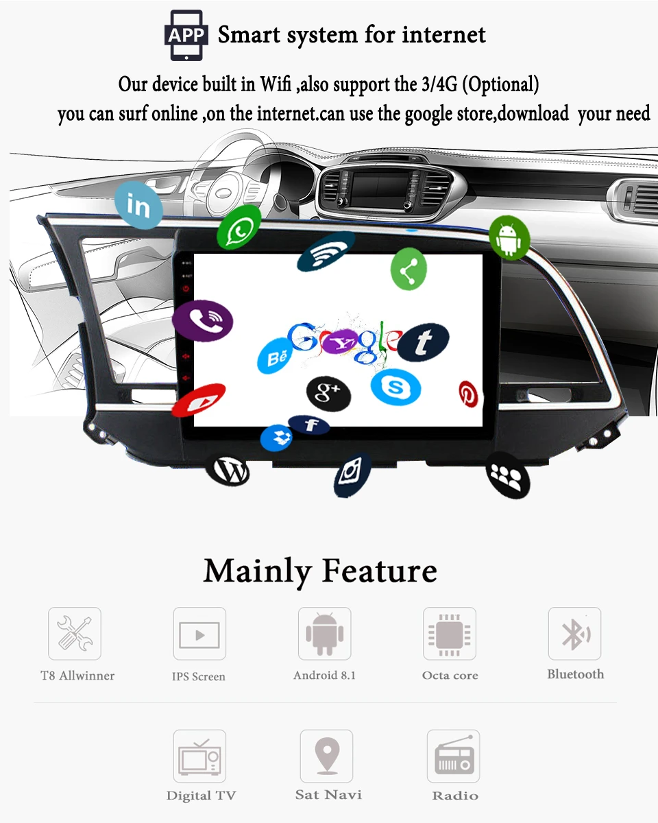 " Восьмиядерный Android 9,1 автомобильный радиоприемник для hyundai Elantra автомобильный dvd-плеер gps навигация Мультимедиа 4+ 64 Гб головное устройство