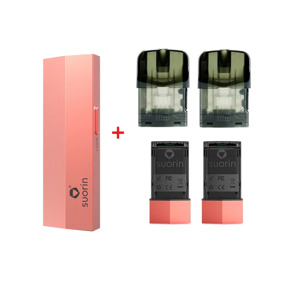 Living Coral Набор Suorin Edge Pod Vape с аккумулятором 2 шт 230 мАч и системой Suorin Edge Pod 2 шт электронная сигарета против Suorin Air/Drag Nano - Цвет: Living Coral
