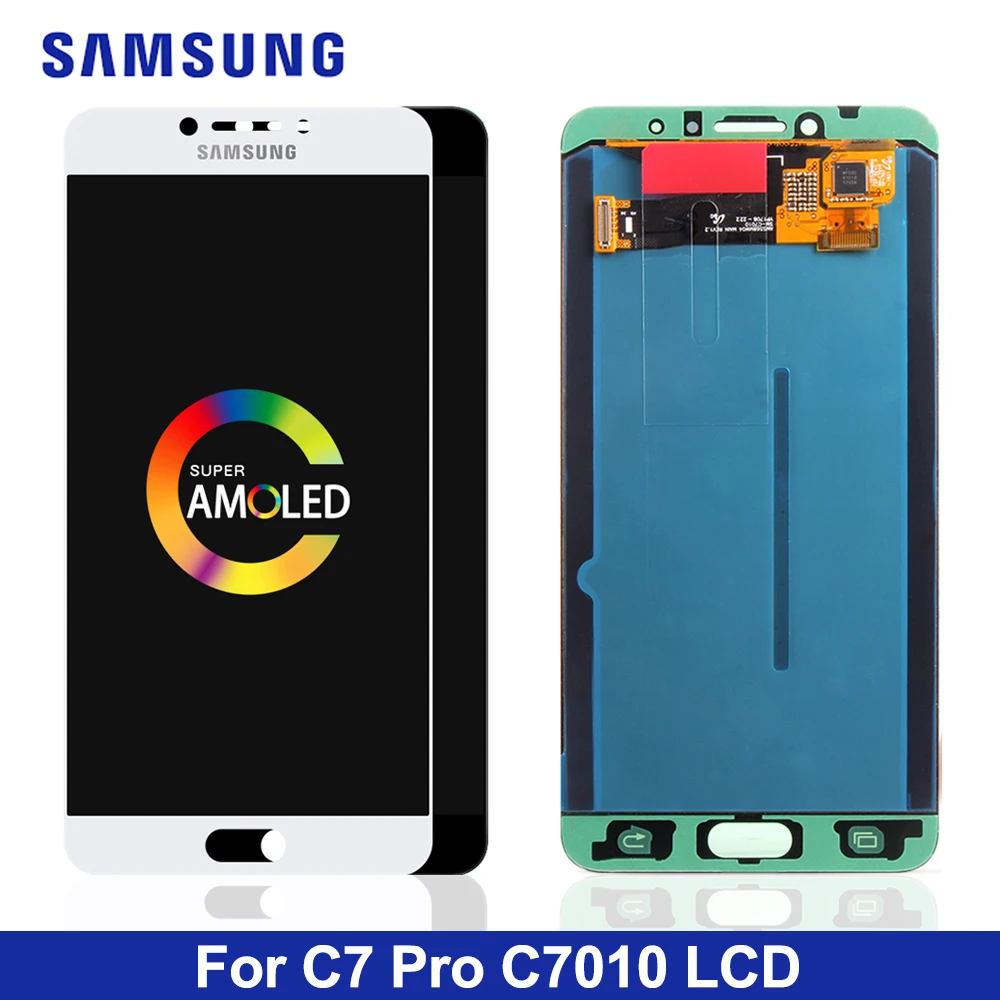 

ORIGINAL 5.7'' LCD Display For Samsung Galaxy C7010 LCD Screen C7 Pro SM-C7010Z C7pro Display Touch Screen Digitizer Assembly