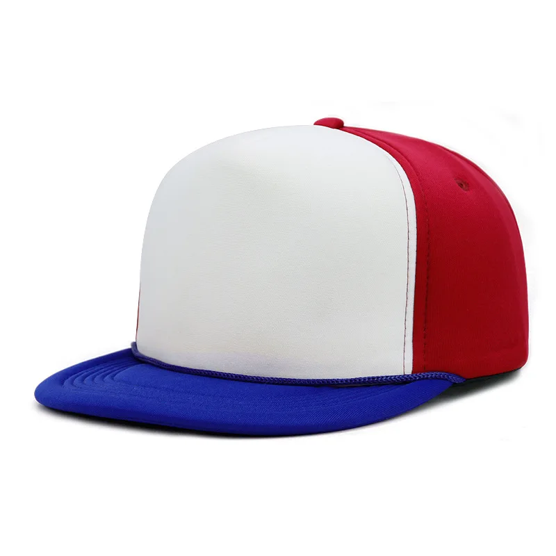 blue white red Lanmaocat индивидуальные кепки Bboy с принтом Snapback шляпа с логотипом, рисунком по индивидуальному заказу хип-хоп кепка для мужчин и женщин простой клевый хип-хоп шляпа - Цвет: blue white red
