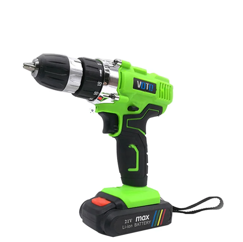 

VOTO V6 Battery Rechargeable Cordless Drill Electric Screwdriver Set Lithium Power Tools Screw Gun Driver 21V Green