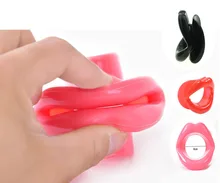 Czarny/czerwony/różowy seksowne usta gumowe usta Gag utrwalenie usta oral sex zabawki dla kobiet dorosłych gry BDSM bondage fetysz Sex zabawki(China)
